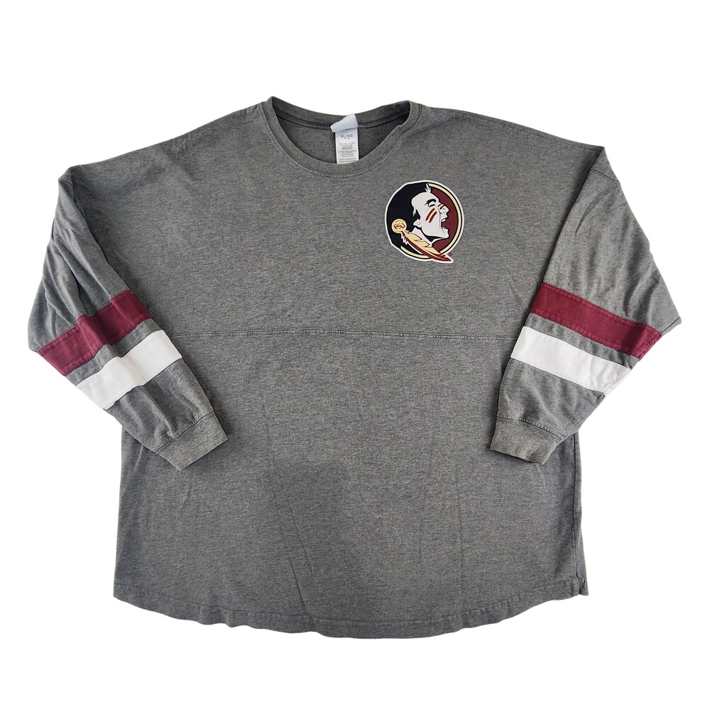Florida State Seminoles Shirt Womens XL Gray NCAA Football Knights Apparel